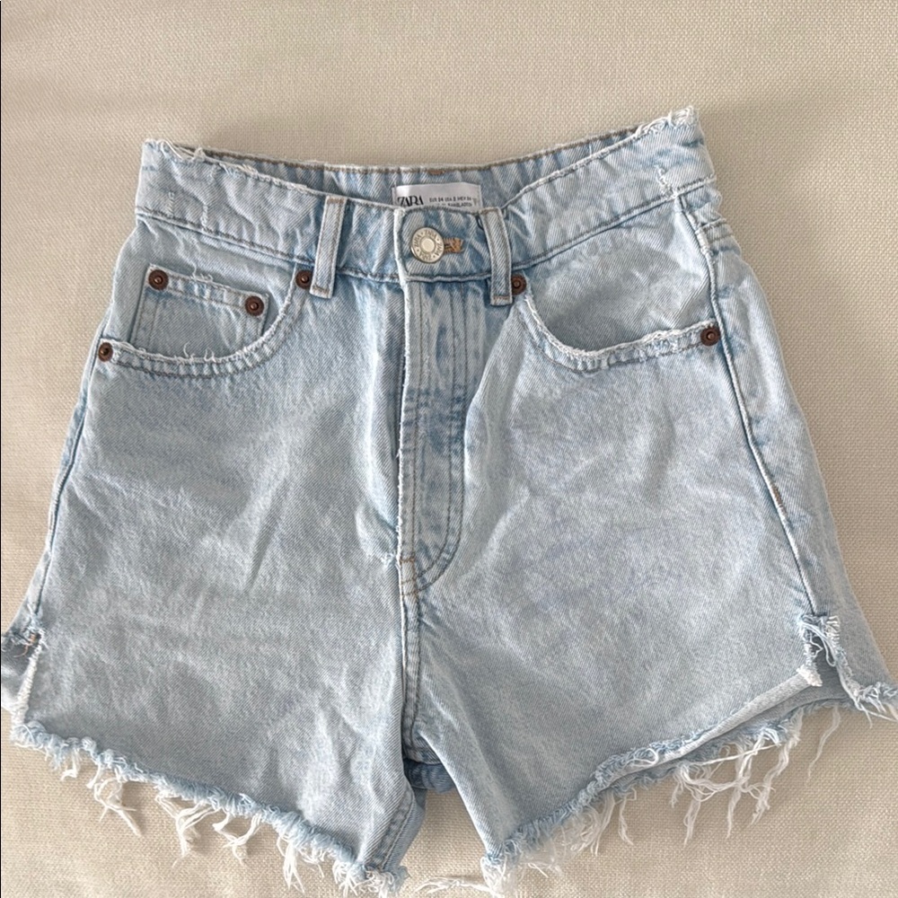 Light Blue Denim Shorts